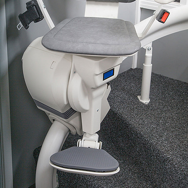 Platinum One or Two Curved Stairlift Standard or Heavy Duty Reconditioned or New Narrow Spiral Staircases Ergo Small Seat
