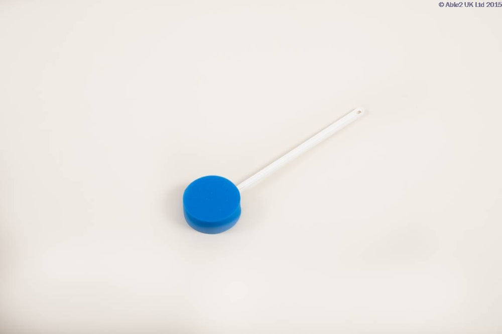 PR45033 Atlantis Able 2 Bath Scrub Round Blue Sponge Long Handled