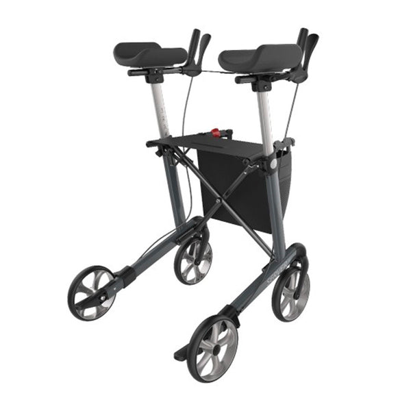 Rehasense Server W With Navigator Arms Arthritis Forearm Armrest Indoor Outdoor Walker Wine Red Grey
