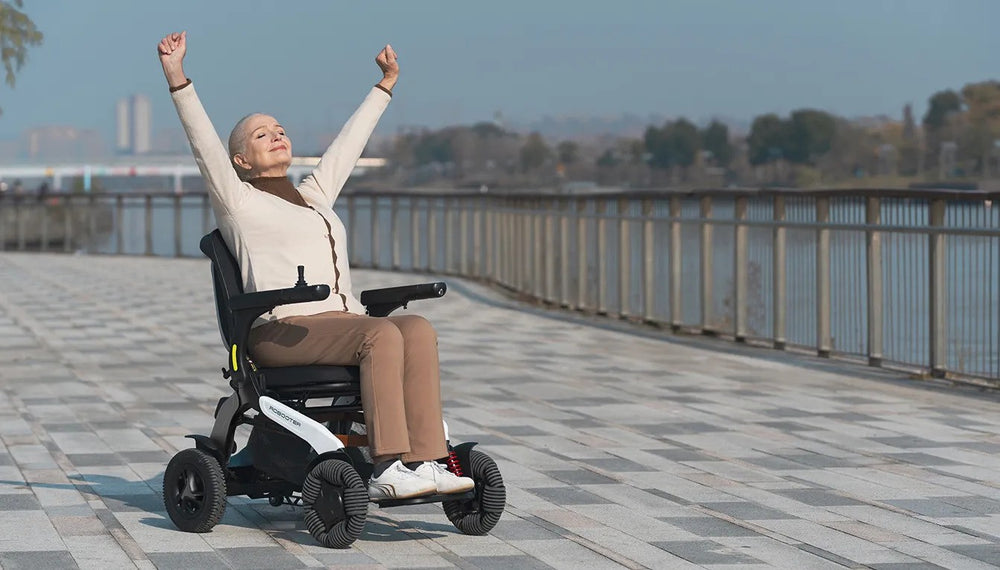 Fauteuil roulant électrique tout-terrain Robooter E60A 10" Pro 12"