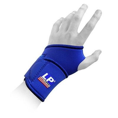 LP Wrist Wrap Blue Support Hand Universal Size Stretch Velcro Neoprene 726
