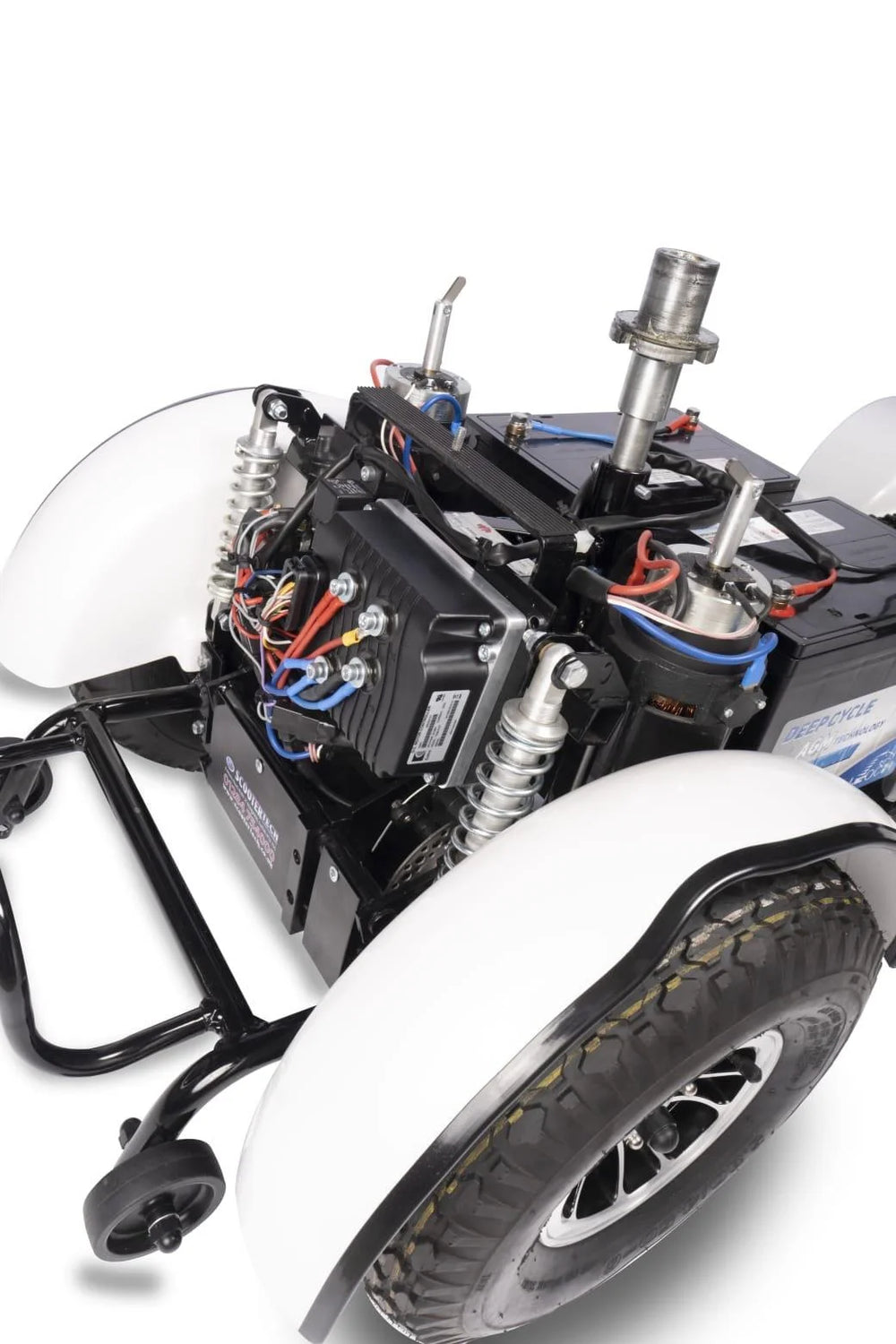 Extreme Plus + All Terrain Twin Motor 8 MPH Scootertech 4 Wheel Mobility Scooter