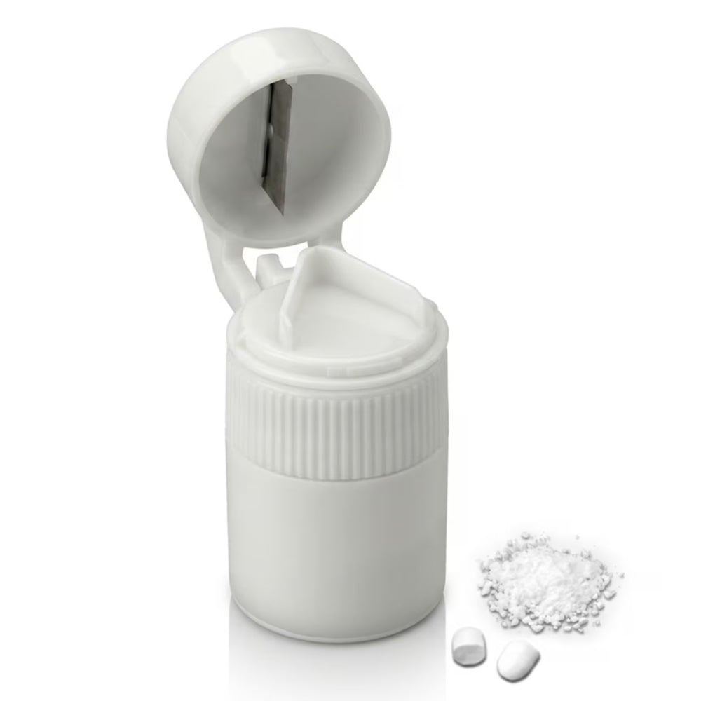 AA9936 EZ Swallow Pill Splitter Sharp Metal Cutter and Tablet Pill Crusher Dispenser Performance Health Homecraft
