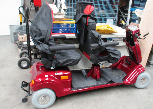 Trydan Scootertech 4mph Tandem Twin 2 seat 2 person Mobility Scooter Leisure Vehicle 4 Wheel