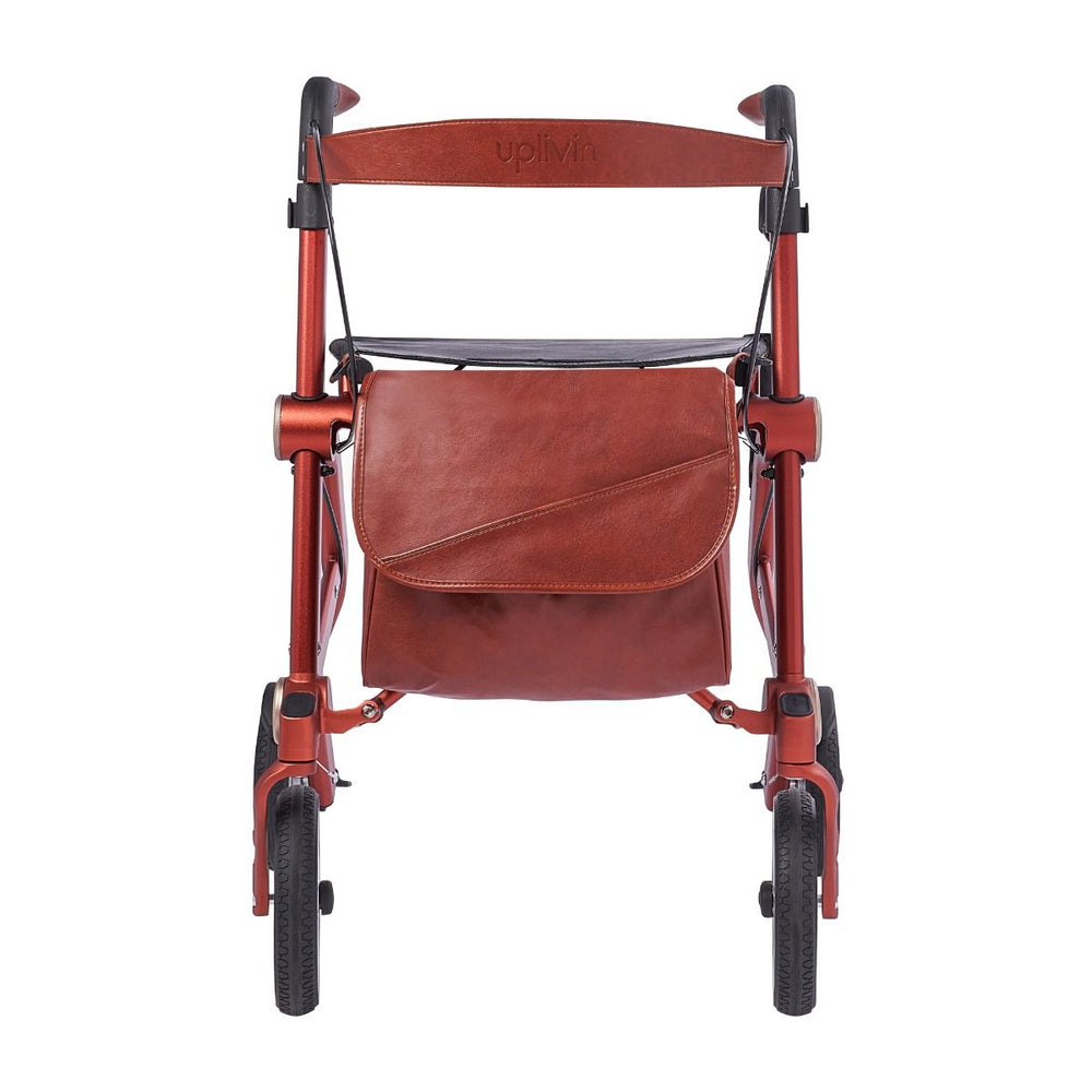 Déambulateur pliant Uplivin Trive ultra-compact, étroit, de luxe, Prestige, 4 roues, ultraléger