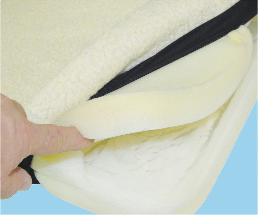 Aidapt Gel Comfort Support Pressure Relief Cushion fleece topped VA126SB