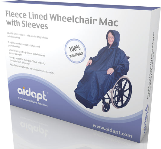Imperméable pour fauteuil roulant doublé polaire avec manches Aidapt VA127ST