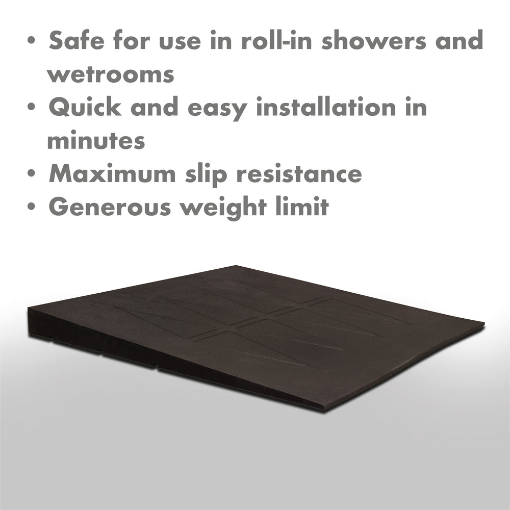 Rampe de seuil antidérapante en caoutchouc noir Aidapt Easy Edge VA144B Hauteurs de 2,5 cm 3 cm 4,2 cm 5 cm 6 cm 9 cm