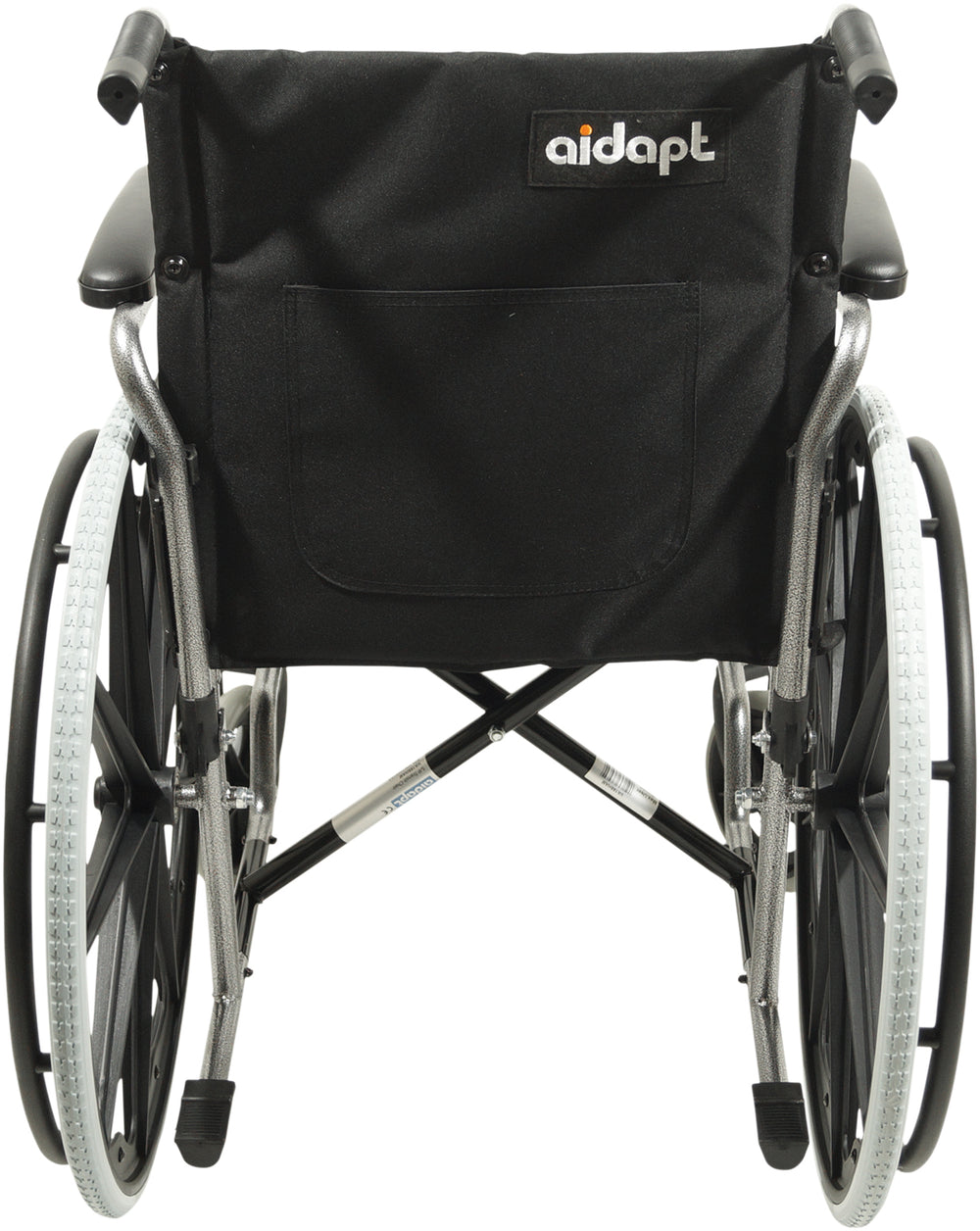 Aidapt Self Propelled Steel Transit Chair VA166 Black Blue Red Hammered