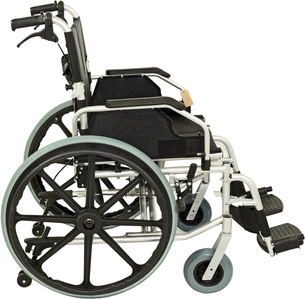 Aidapt The Consort Deluxe Self Propelled Steel Wheeled Chair VA166SILVER