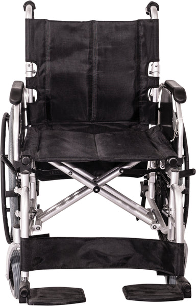 Aidapt The Consort Deluxe Self Propelled Steel Wheeled Chair VA166SILVER