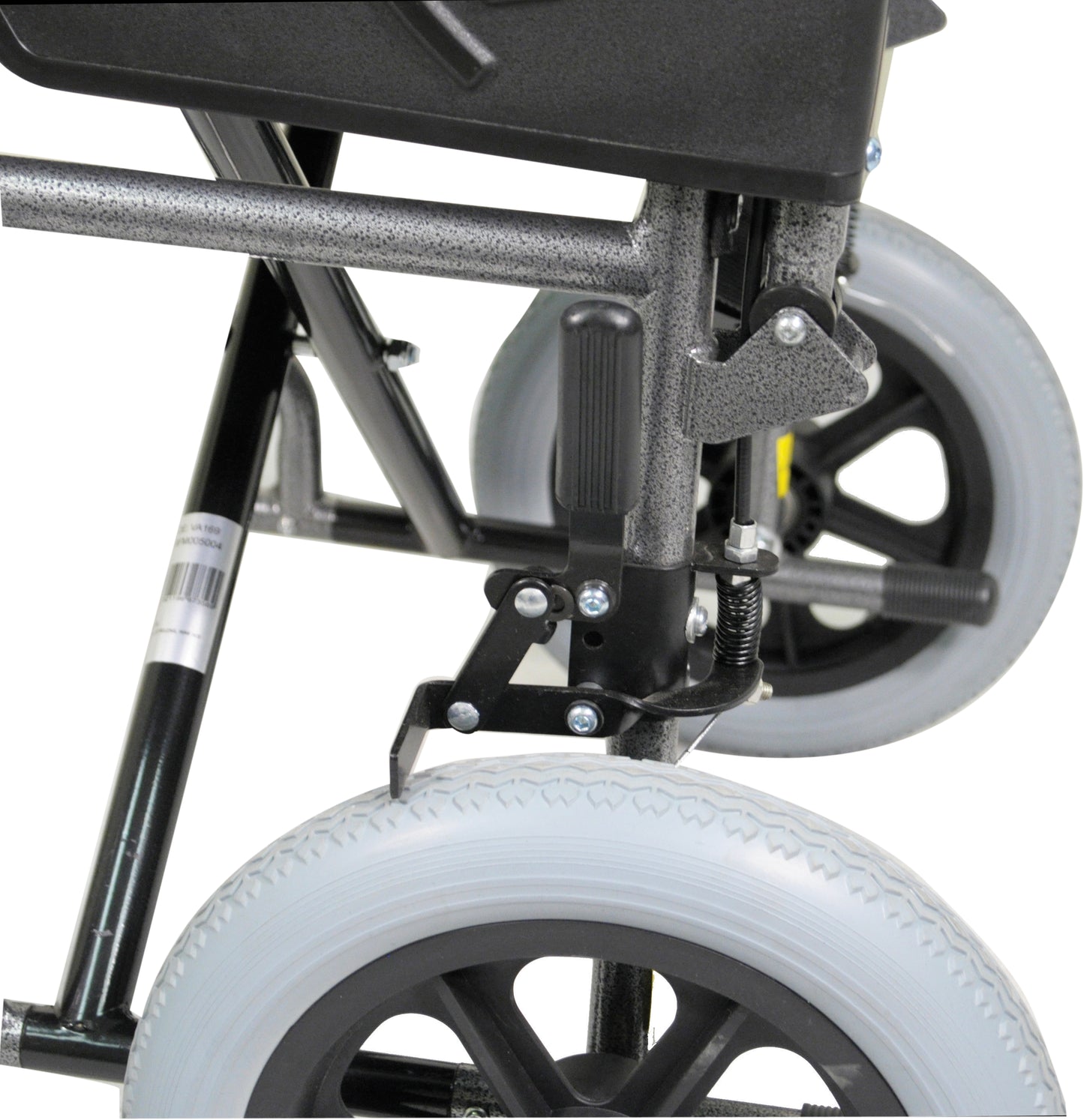 Aidapt Deluxe Attendant Propelled Steel Wheelchair VA169 and spare 12" castor and spare side panels