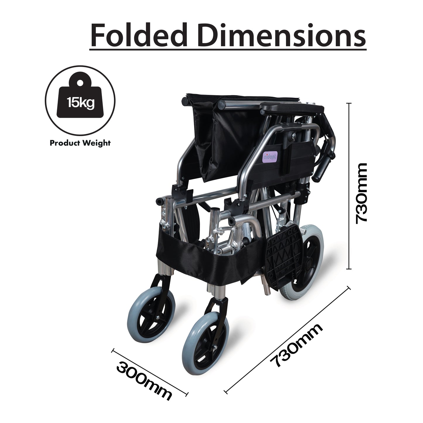 Aidapt The York Attendant Propelled Transit Chair VA173