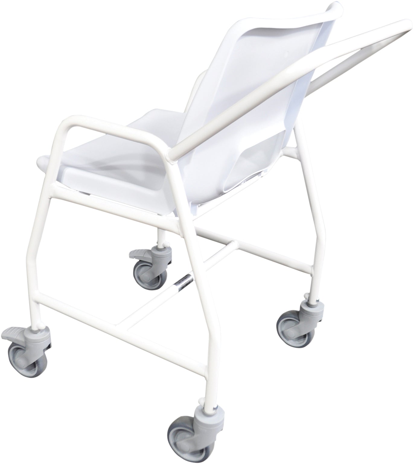 Aidapt Hythe Mobile Wheeled Shower Chair with Castors Brakes Adjustable or Fixed Product VB506 VB506A VB648 VB650
