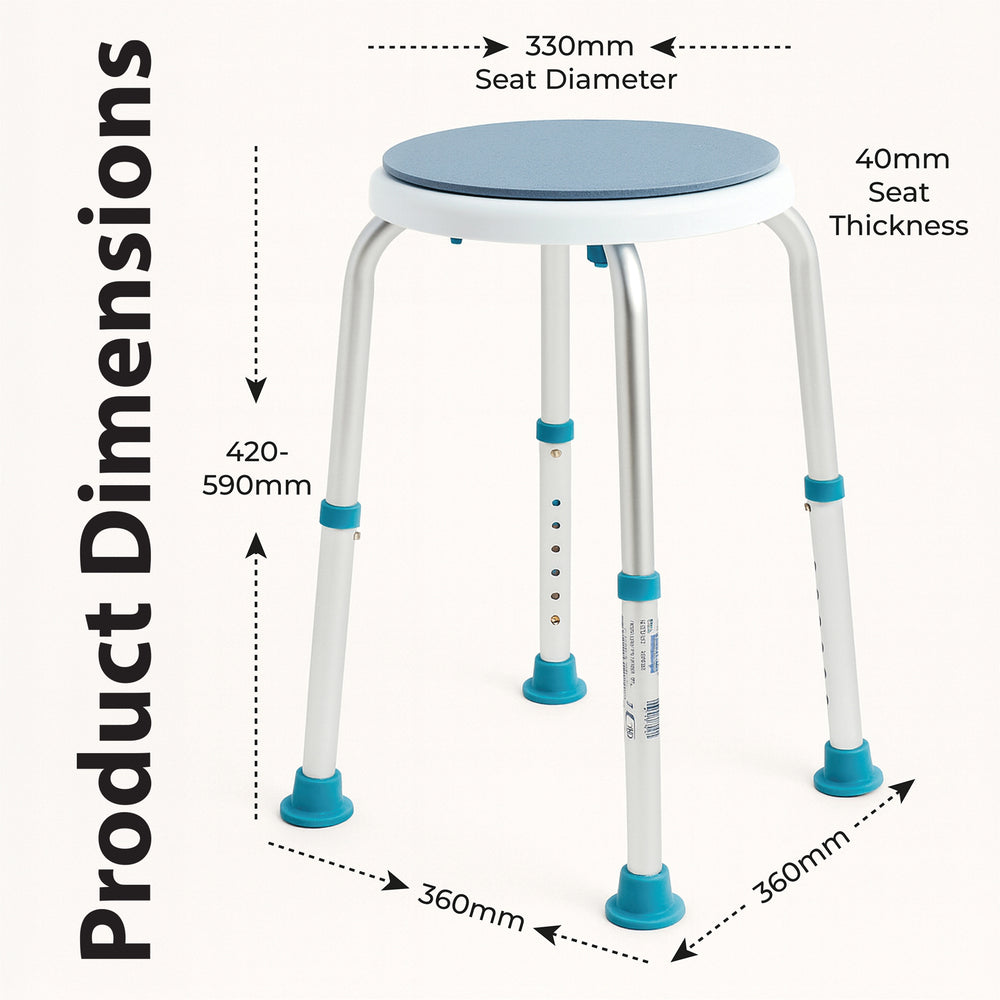 Aidapt Bath Stool with Rotating Seat VB511R