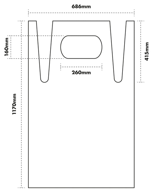 Aidapt Disposable Plastic Aprons (Box 500) VG302