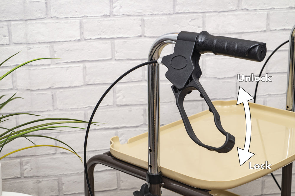 Aidapt Height Adjustable Kitchen Strolley Trolley With Brakes VG798WB