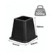 Aidapt 150mm (6") Bed, Chair and Furniture Raisers Set of 4 Extra Wide Base VG831
