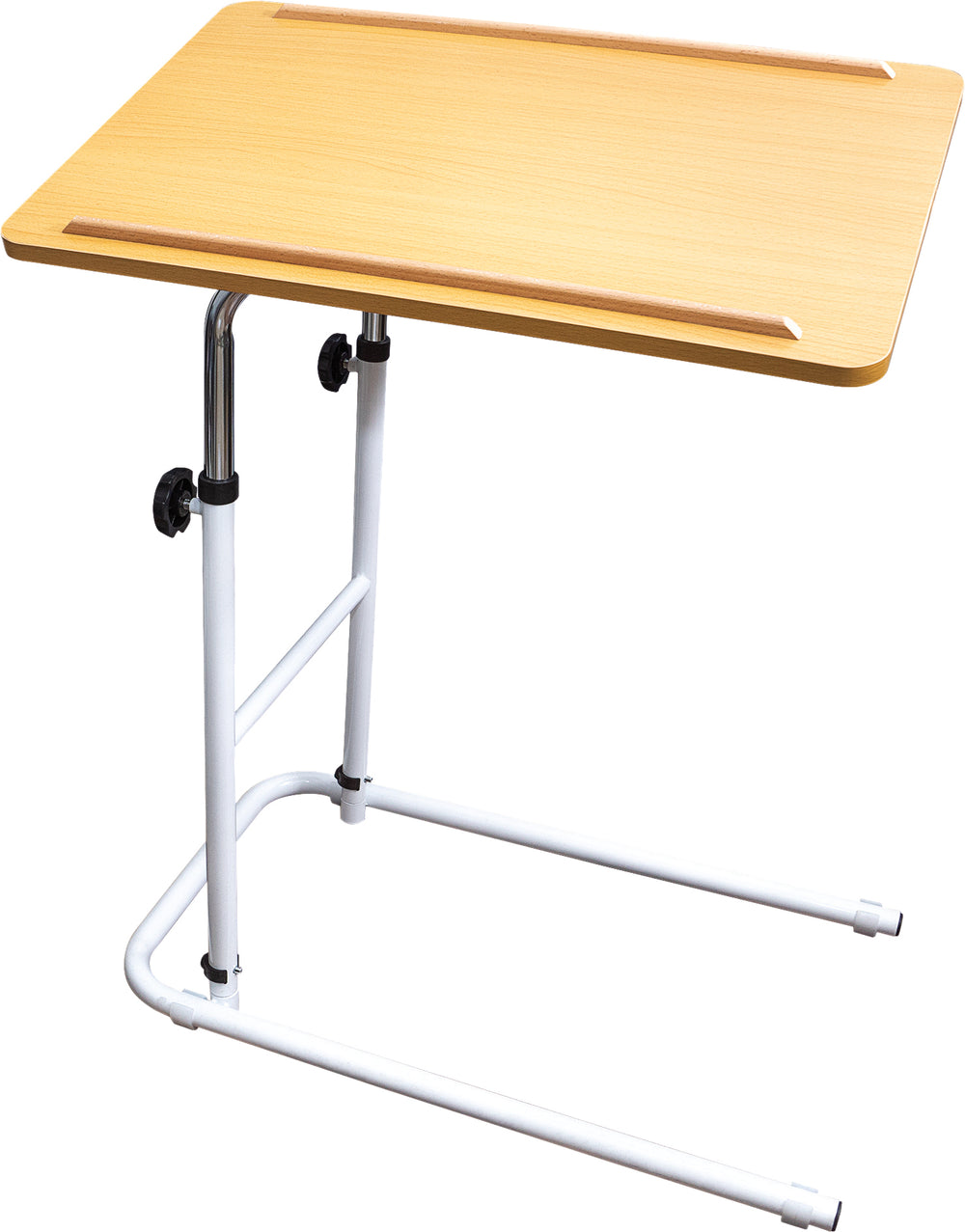 Aidapt Economy Heavy Duty Over bed Chair Table With or Without Castors Adjustable Tilt VG832B VG866B