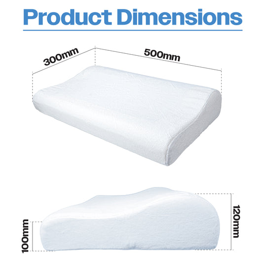 Aidapt Cooling Gel Comfort Memory Foam Contour Pillow with Removable Soft Velvet Cover VG887D