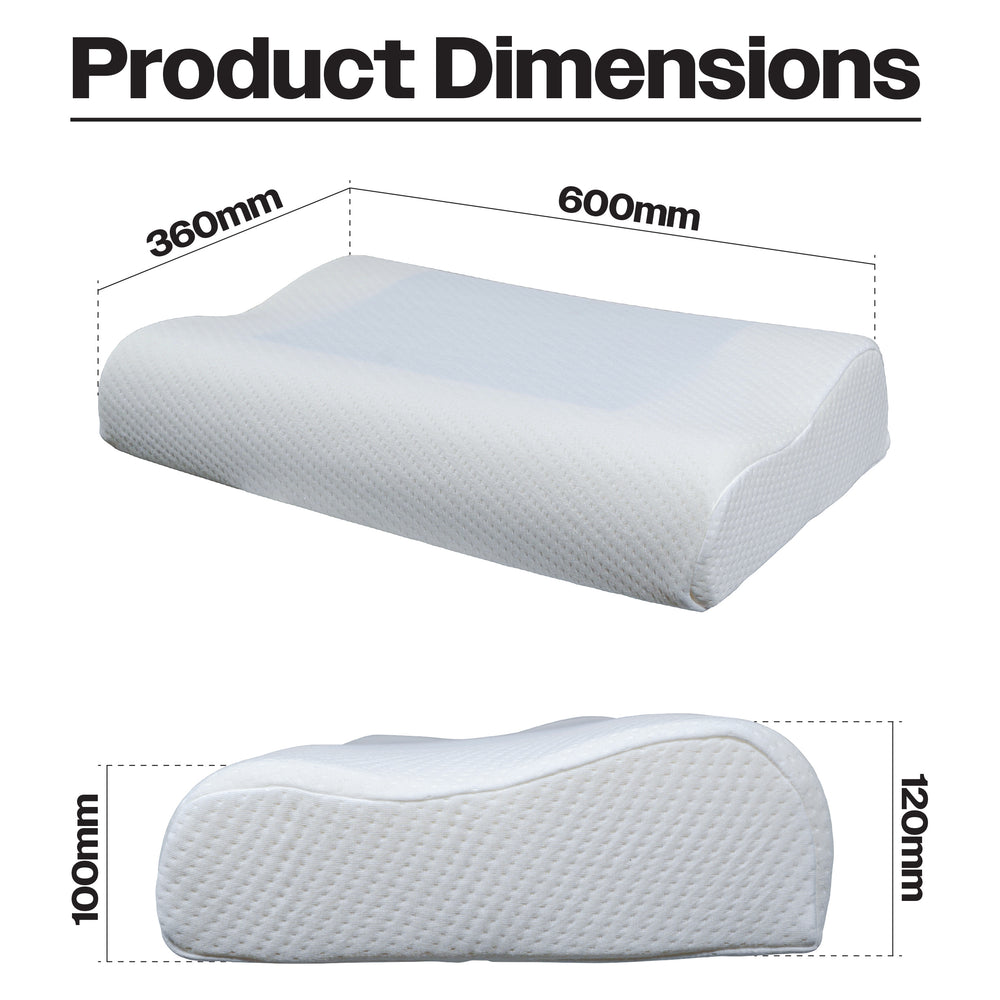 Aidapt Cooling Gel Comfort Memory Foam Contour Pillow with Removable Soft Air Knit Fabric VG887E