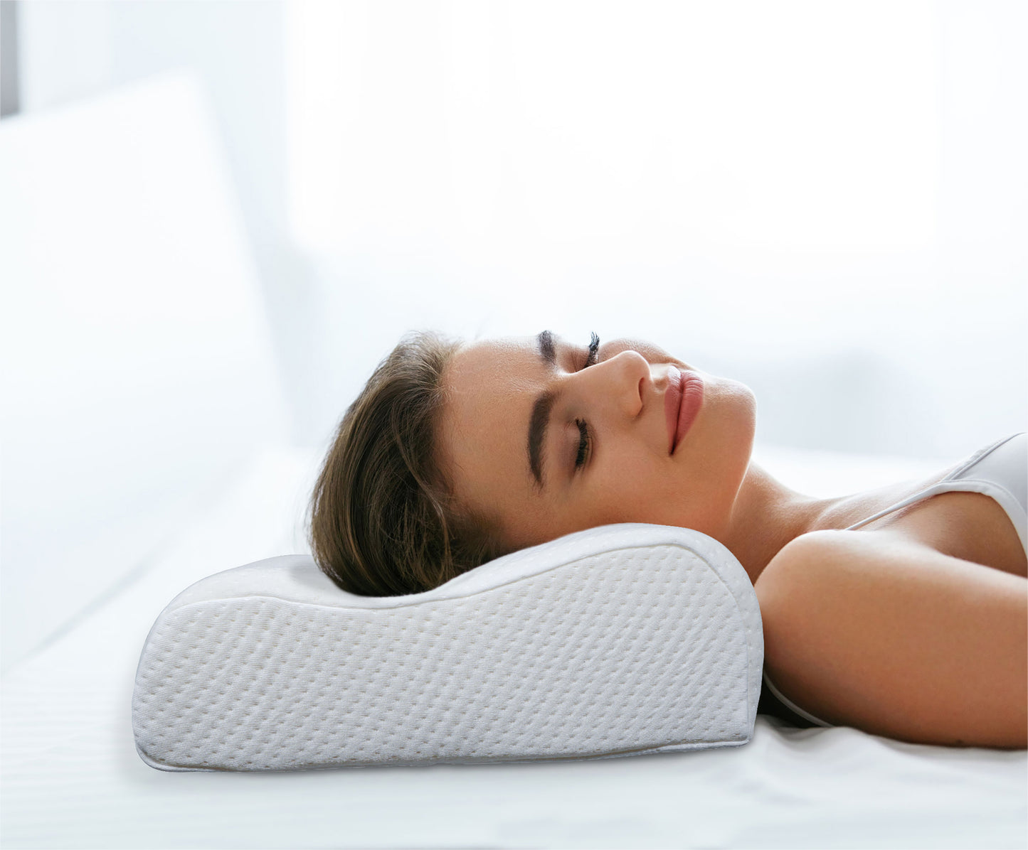 Aidapt Cooling Gel Comfort Memory Foam Contour Pillow with Removable Soft Air Knit Fabric VG887E
