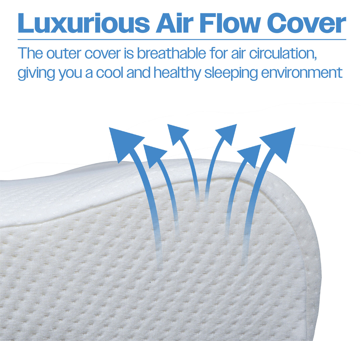 Aidapt Cooling Gel Comfort Memory Foam Contour Pillow with Removable Soft Air Knit Fabric VG887E