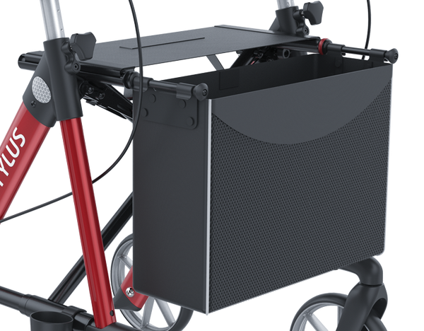 Rehasense Stylus Folding Rollator 4 Wheel Walker Aluminium Lightweight Backrest and seat