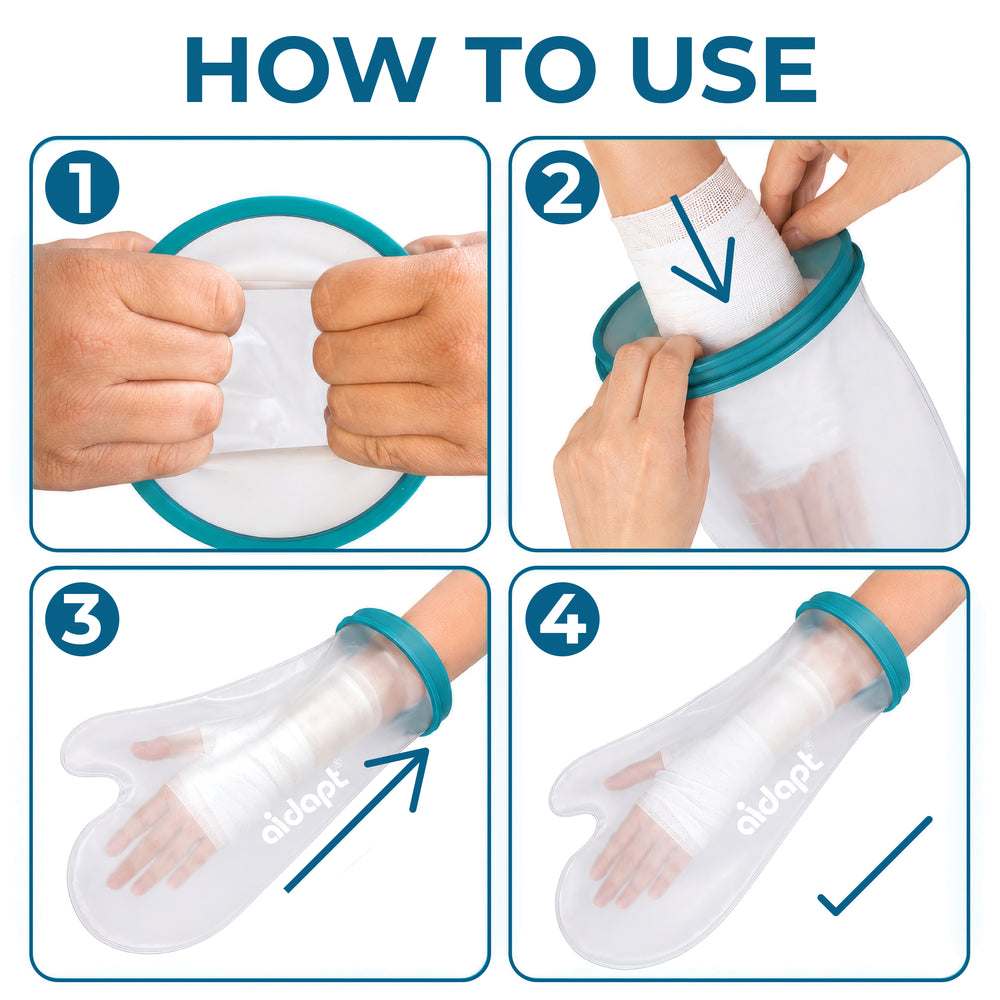 Aidapt Waterproof Cast and Bandage Protector for use whilst Showering/Bathing VM200