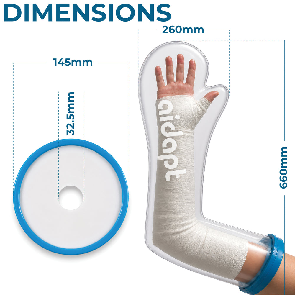 Aidapt Waterproof Cast and Bandage Protector for use whilst Showering/Bathing VM200