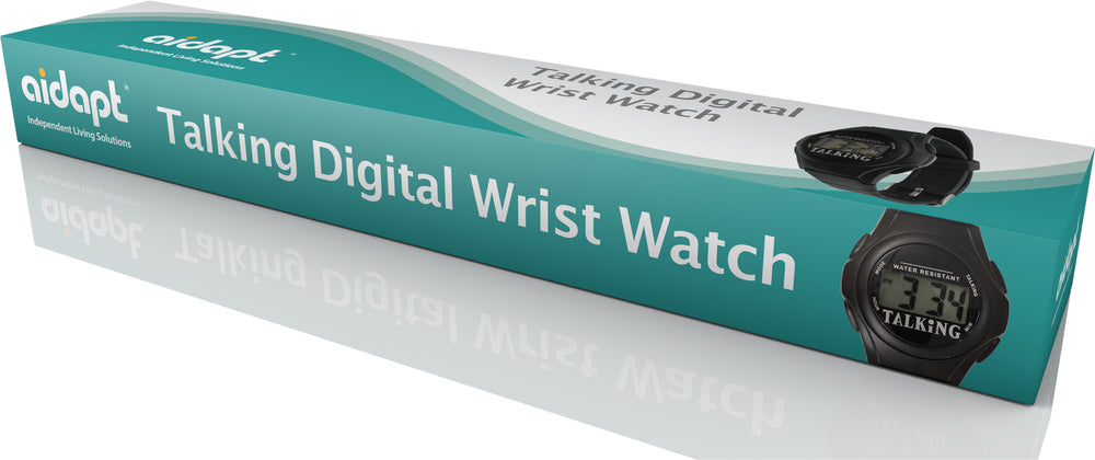 Aidapt Water Resistant Talking Digital Wrist Watch VM302A VM302B