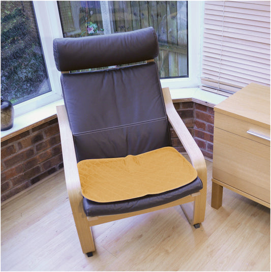 Aidapt Washable Padded Incontinence Chair Pad Brown Blue VM842