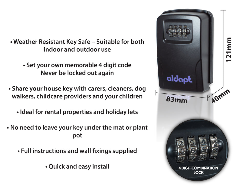 Aidapt Wall Mounted Key Safe VM844A
