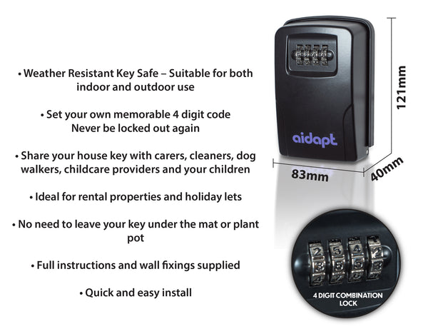 Aidapt Wall Mounted Key Safe VM844A