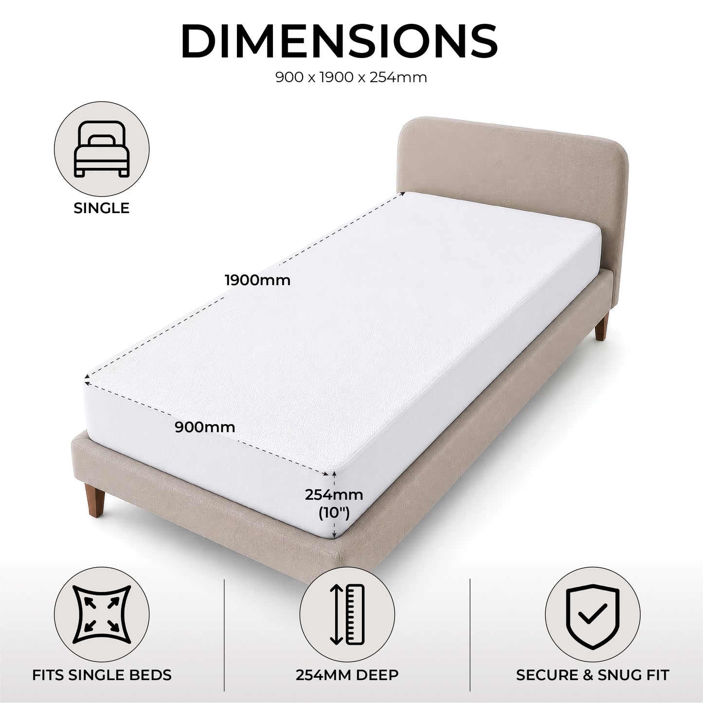Aidapt Anti Allergenic Waterproof Mattress Protector VM850/VM850D/VM850K