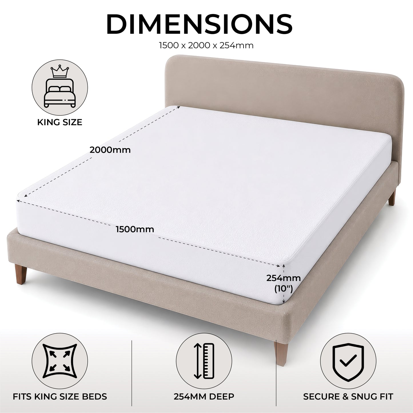 Aidapt Anti Allergenic Waterproof Mattress Protector VM850/VM850D/VM850K