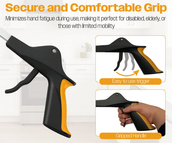 Aidapt Ergonomic Arthritic Folding Handy Reacher Grabber Picker Up Travel Bag VM901EF Rotating End 32"