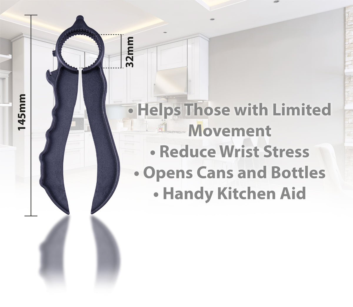 Aidapt Plastic Multi Opener Tin Opener Ring Pull Bottle Caps Tops VM916