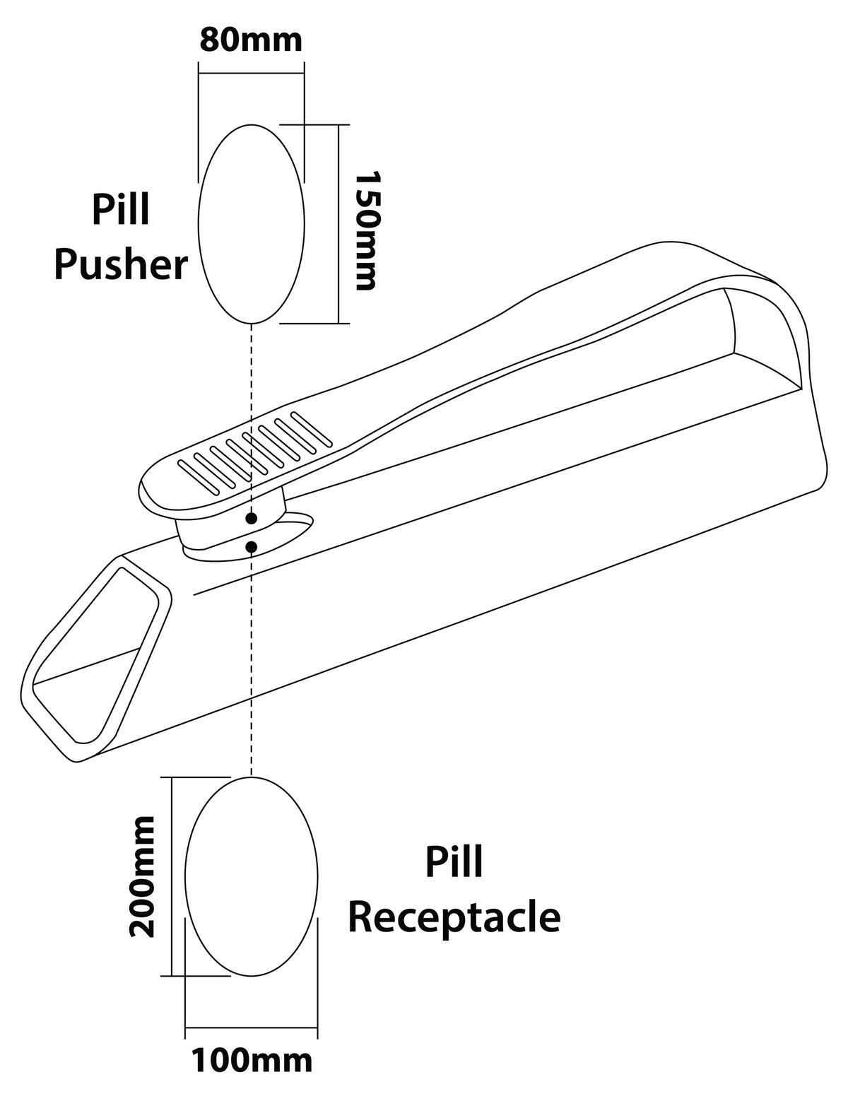 Perforateur de comprimés Aidapt VM926A
