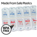 Aidapt Deluxe AM/PM Weekday Pill Dispenser with Push Button Release VM931AB