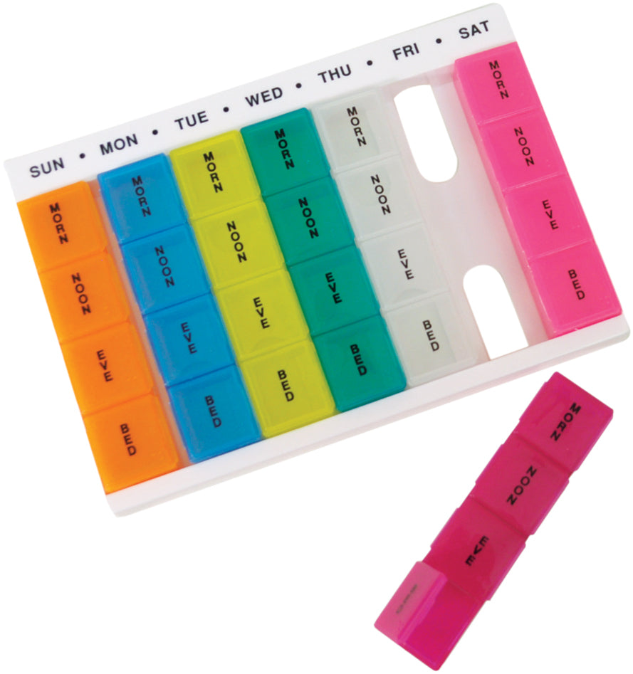 Aidapt Colourful Bright Week and Day or Monthly 31 Day Multi Pill Dispenser VM931AD VM931AC
