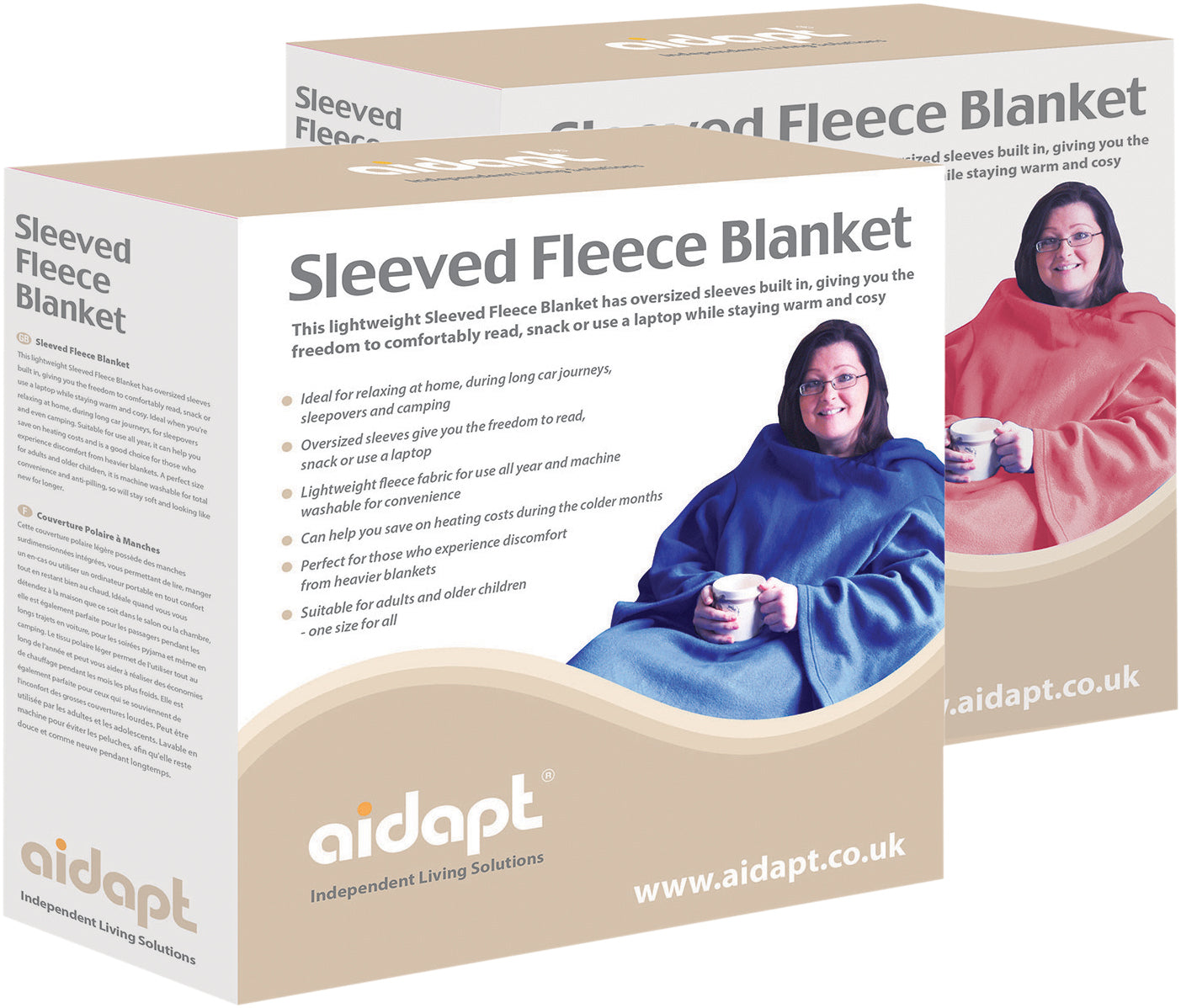 Aidapt Sleeved Fleece Blanket VM936EA