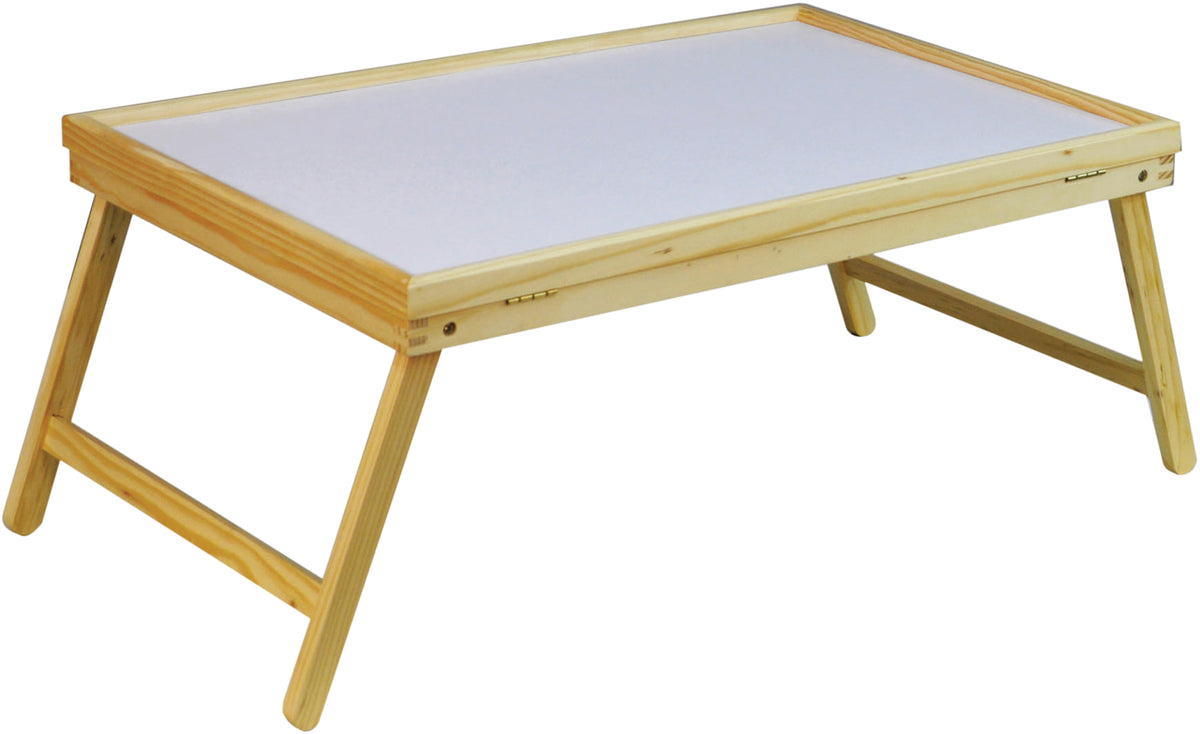 Aidapt Breakfast Bed Chair Meals Folding Adjustable Tilt Wooden Bed Lap Tray Folding with Legs VM938A