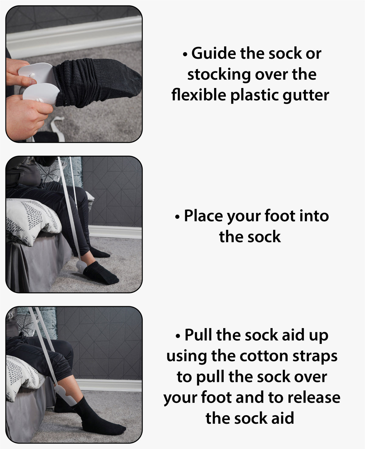 Aidapt Stocking or Sock Dressing Aid Pull Up VM945A Plastic Hip Operation Help