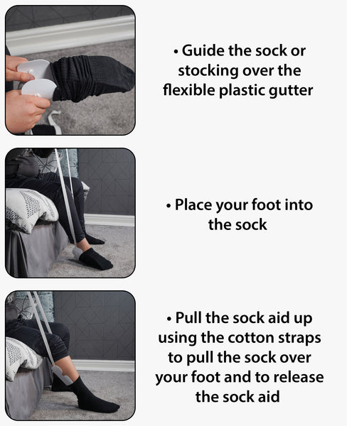 Aidapt Stocking or Sock Dressing Aid Pull Up VM945A Plastic Hip Operation Help