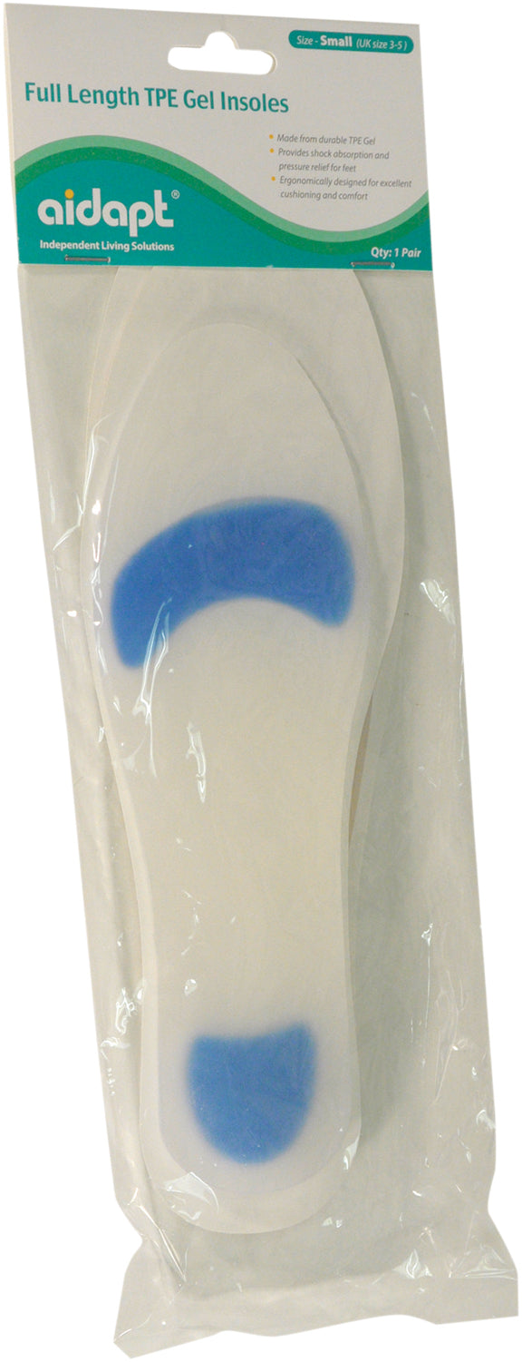 Aidapt Full Length TPE Gel Insoles (Pair)
