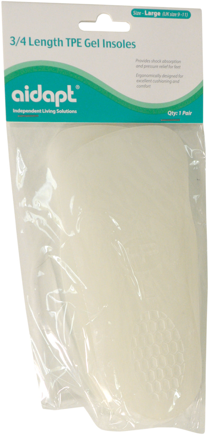 Aidapt 3/4 Length TPE Gel Insoles (Pair) VM949AAK