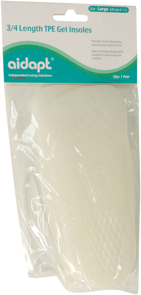 Aidapt 3/4 Length TPE Gel Insoles (Pair) VM949AAK