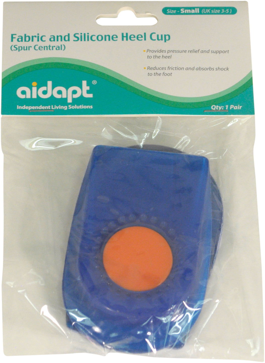 Aidapt Pair of Fabric and Silicone Heel Cup (for Spur Central)