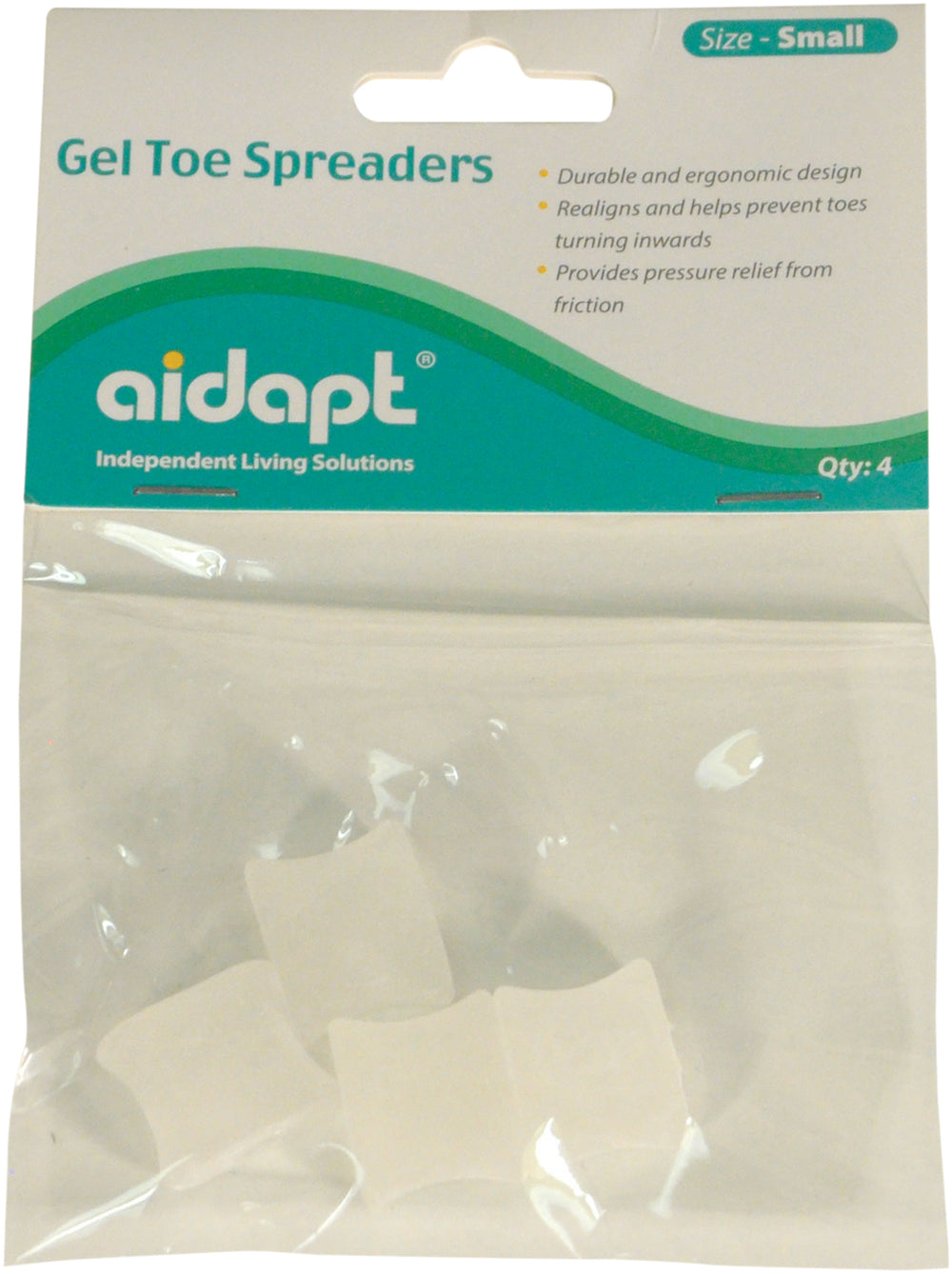 Aidapt Gel Toe Spreaders Pack of 4